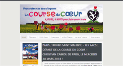 Desktop Screenshot of lacourseducoeur.com